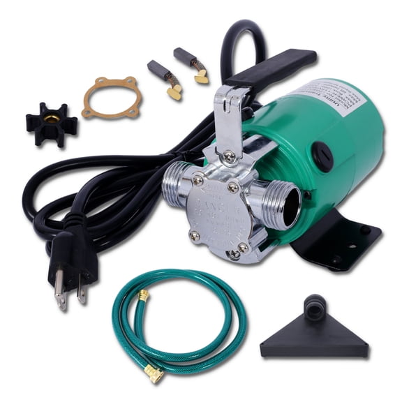 Water Transfer Pump, 115V 330 Gallon Per Hour - Portable Electric Utility Pump with 6' Water Hose Kit - To Remove Water From Garden, Hot Tub, Rain , Pool, Ponds, Aquariums, and More