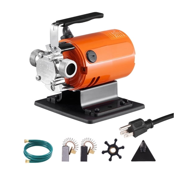 Water Transfer Pump 360 GPH 1/10 HP, Portable Utility Pump with 6ft Hose Kit