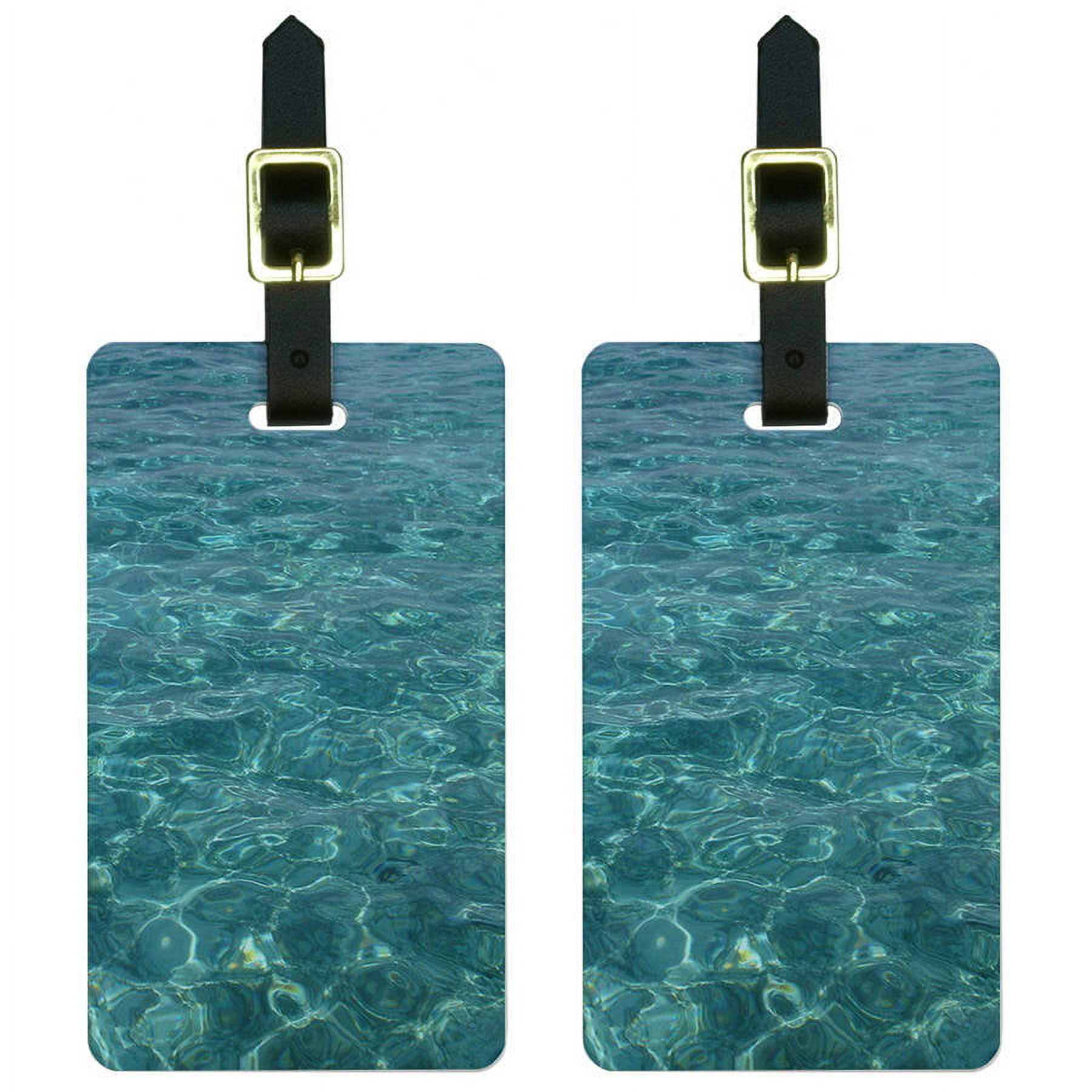  Salt Water Game Fish Fishing Compass Luggage ID Tags Carry-On  Cards - Set of 2 : Clothing, Shoes & Jewelry