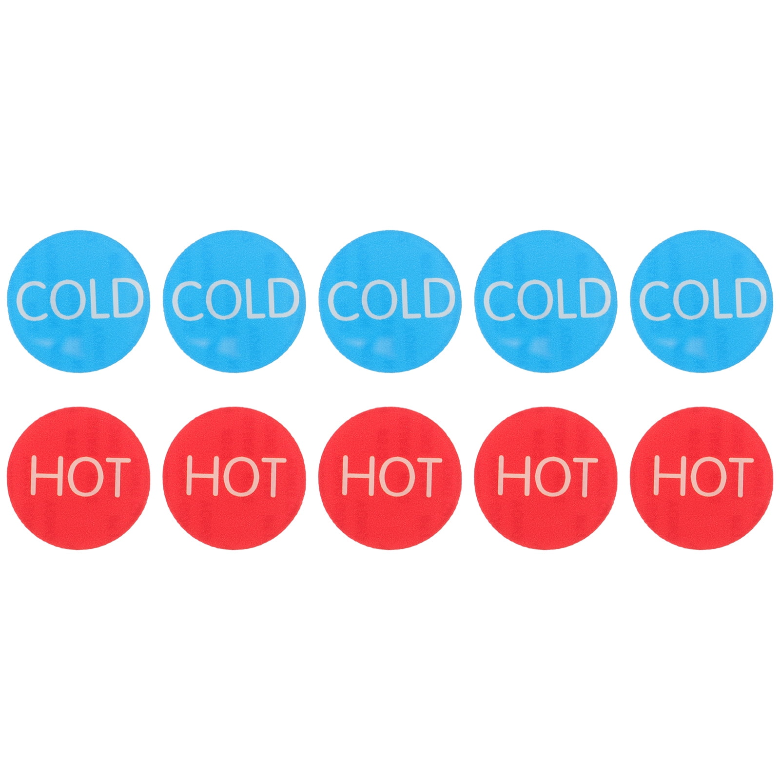 Water Trough Faucet Sign Hot and Cold Signs Tags Hotel Bathroom Labels