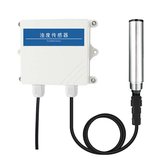 Water Turbidity Sensors Industrial Sludge Concentration Meters Sewage Suspended Solids Turbidity Meters Liquid Analyzers ,Easy to Use - 0-50NTU 0-10V SS_1