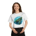 thumbnail image 1 of Water Turtle 1, Champion Women's Heritage Cropped T-Shirt, 1 of 3
