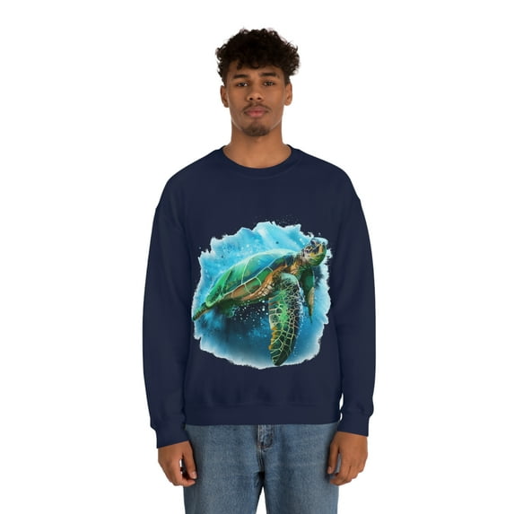 Water Turtle 1, Unisex Heavy Blend™ Crewneck Sweatshirt