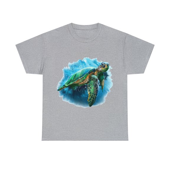 Water Turtle 1, Unisex Heavy Cotton Tee