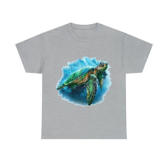 Water Turtle 1, Unisex Heavy Cotton Tee