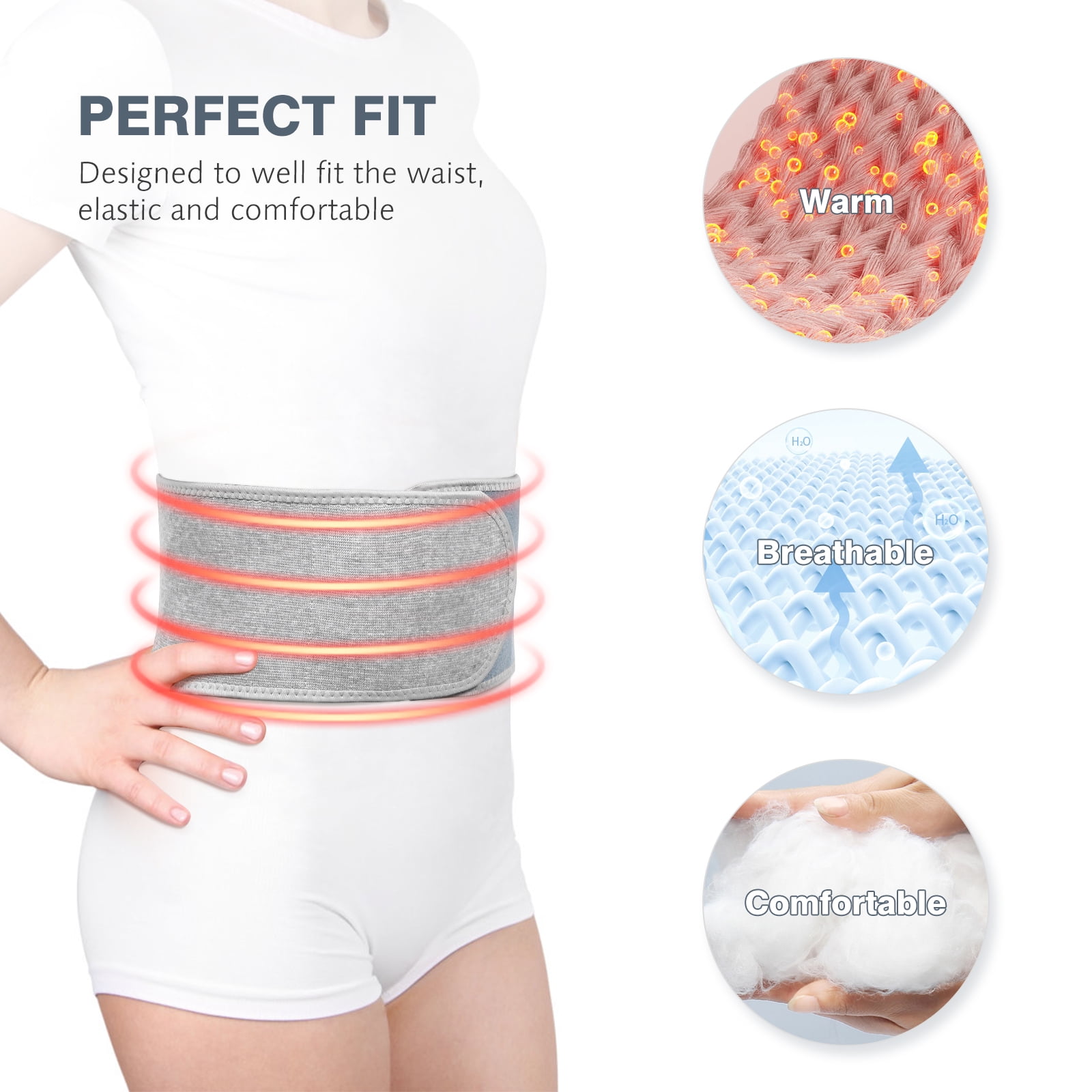 Water Waist Plush Warm Belt Heated Brace Neck Stomach Lumbar Period