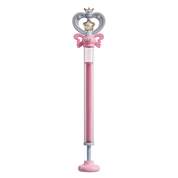 Water Wand, Firework Water Gun, Summer Gadgets, Pastel Pink Purple Princess Magic, Crown Star Bow Decor Handheld Water Blaster Toy, Pool Beach Backyard Outdoor Party Summer Play Gift for Kids Ages 3+