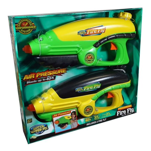 Water Warriors Air Pressurized Fire Fly Water Squirt Gun - Set of 2 Guns