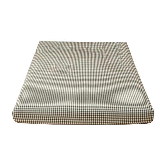 Water Wash Cotton Linen Mattress Cover Non Slip Full Coverage Soft Breathable Elastic Corners Easy Care For Multiple Bed Types,Green