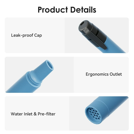 ,Water Water 3pcs Water Filter Portable Water 4pcs Portable Water Hxber Filter St Portable Purification Huiop 3