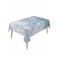 thumbnail image 1 of Water Wave Blue Table Cloth, Waterproof Tablecloth for Rectangle Tables, Abstract Art Minimalist Reusable Washable Fabric Table Cover for Restaurant Kitchen Dining Tables 54"x108", 1 of 9