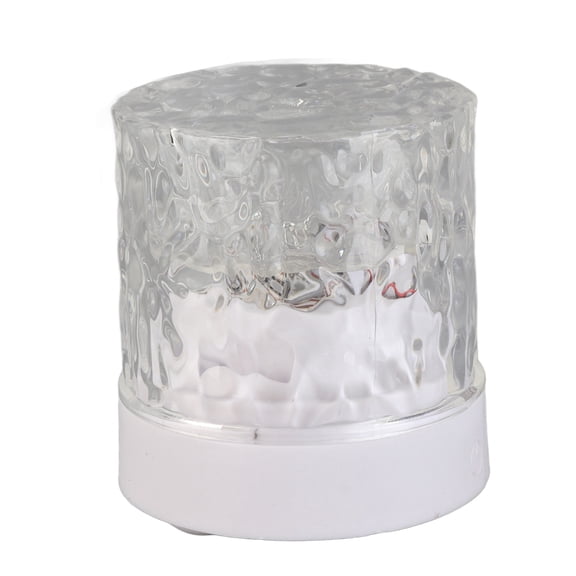 Water Wave Crystal Table Lamp RGB 16 Color Changing Bedside Projection Night Light Dimmable Acrylic Rose Atmosphere Lamp with Remote Control and USB Charging Port