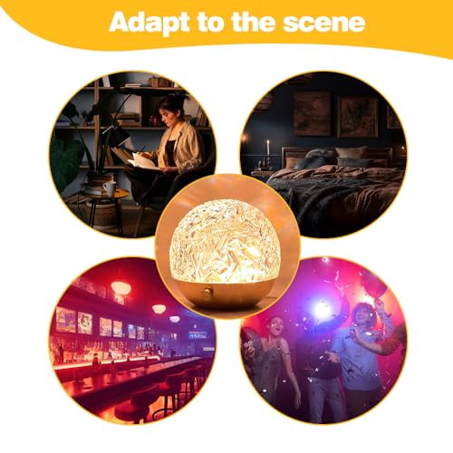 Water Wave Dynamic Projection Atmosphere Lamp, Ocean Wave Light Projector Lamp, Water Ripple Night Light Projector 3D Water Wave Lamp Sunset Lights Table Lamp for Home Bedroom Deco