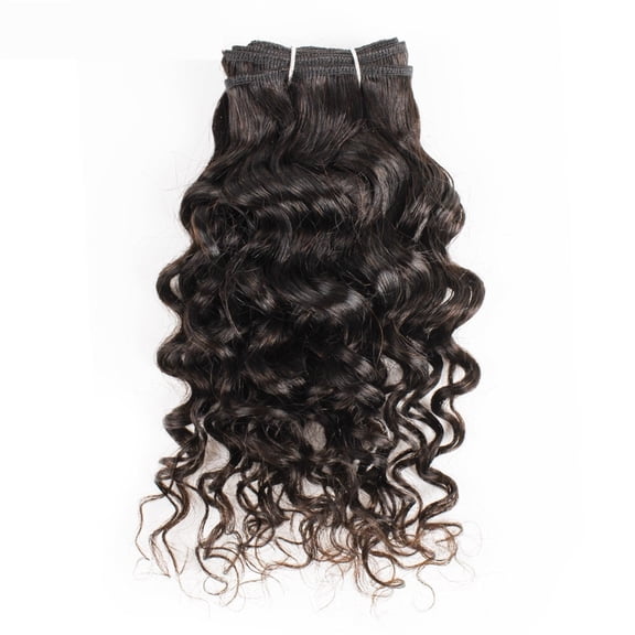 Water Wave Human Hair Bundles 50g/pc Brown and Black Short Bob Style Remy Human Hair Weave Extensions