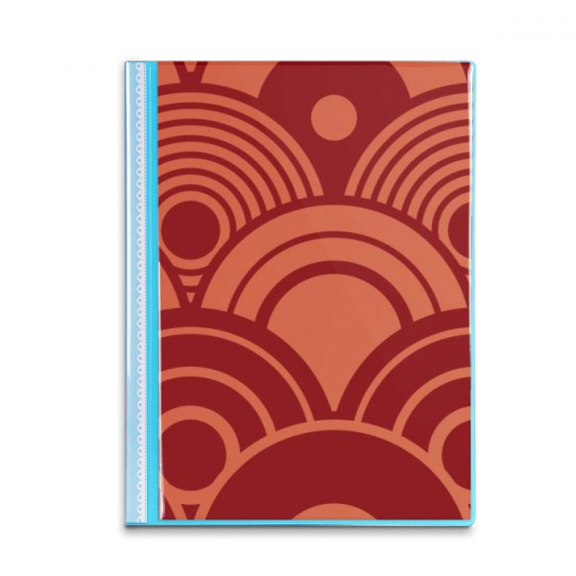 Water Wave Pattern Chinese Japanese Style Asia Book Sheet Protectors Portfolio Binder Folder