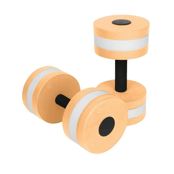 Water Weights Pool Exercise Dumbbells, Water Aerobic Equipment, High-Density EVA-Foam Dumbbell with Handle Strip, Aqua Therapy, Pool Fitness, Water Exercise, Set of 2