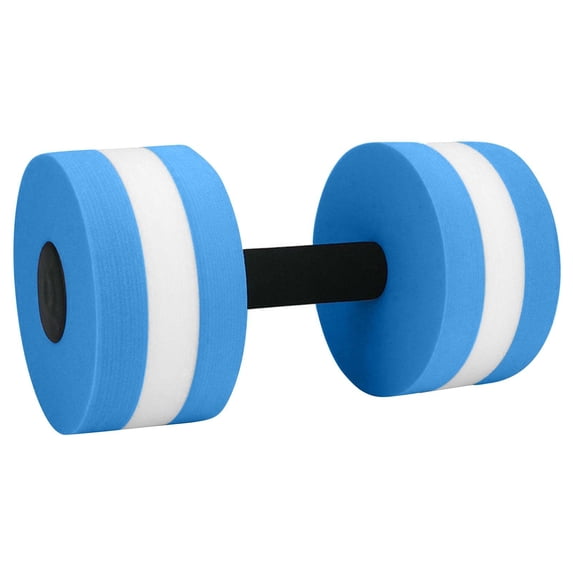 Water Weights for Pool Exercise, Pool Weights for Water Exercise, 10X4 In, Neoprene Dumbbells, Water Aerobics Equipment, Blue White, 1 Pc