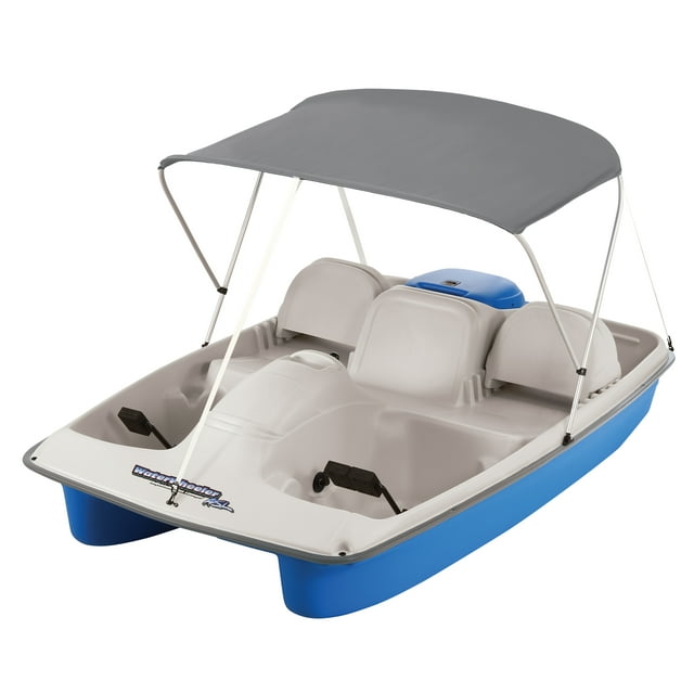 Water Wheeler ASL Electric Pedal Boat with Canopy, Blue