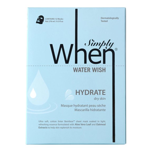 Water Wish Hydrate Ultra-Soft Cotton Linter Bemliese Sheet Mask - Simply When