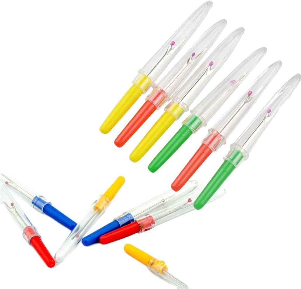 Thread Ripper Plastic Water & Wood 6 Pcs Reusable Plastic Handle Sewing Stitch Thread ...