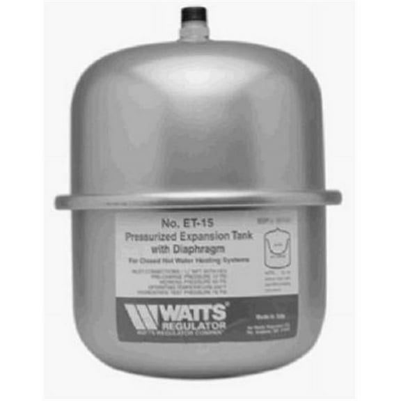 Water Worker ETX-30 Pre-Charged DC Hydronic Expansion Tank, 4.7-Gallon 10.75" L x 10.75" W x 15" H