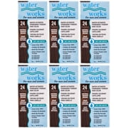 Water Works Permanent Powder Hair Color #24 Natural Medium Brown 6 Pack