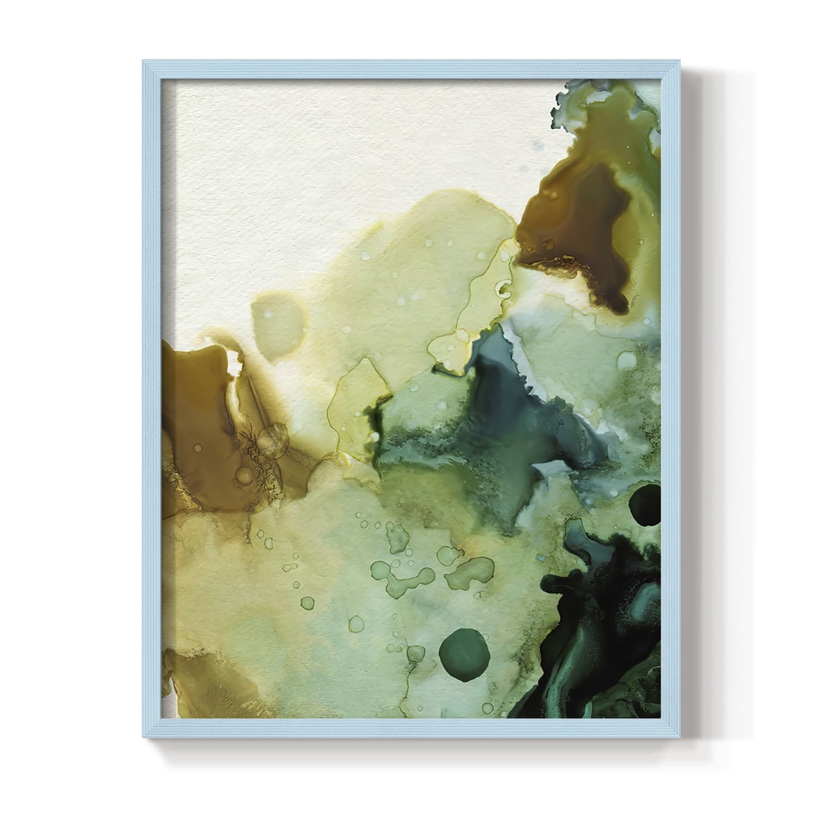 Water and Earth II Framed Print in Blue Solid Wood 8 x 10 Framed Print