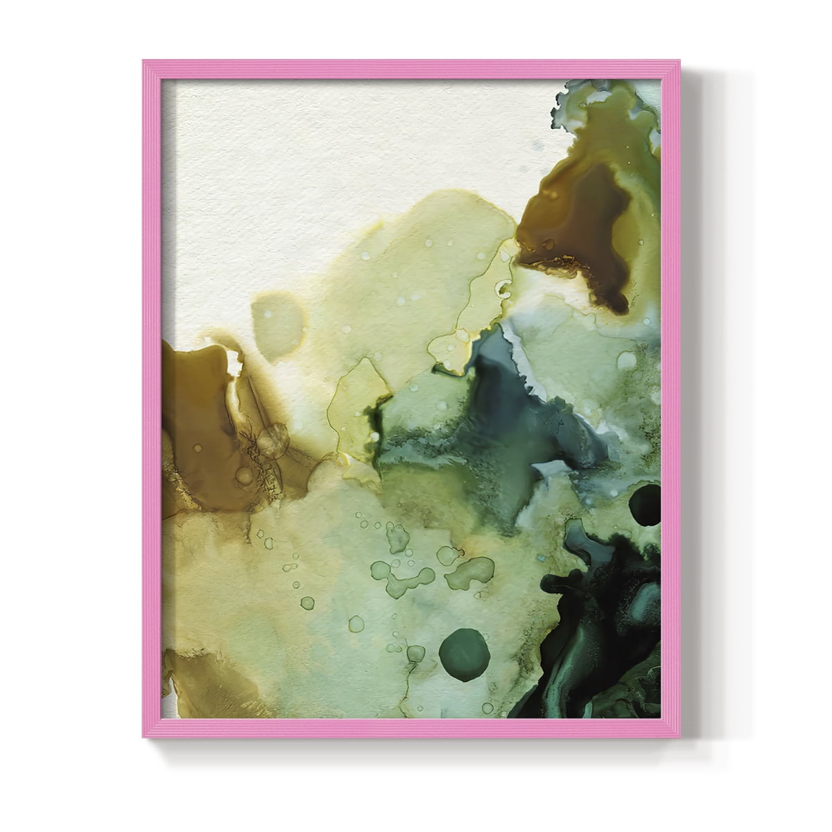 Water and Earth II Framed Print in Pink Solid Wood 8 x 10 Framed Print