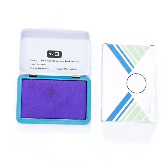 Water and Fade Stamp Inks Pad Quick Drying Inkpad Finger Printing Inks Pad For Financial Documents Check