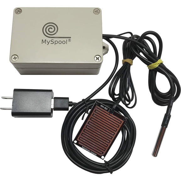 Water and Temperature Alert with Text Message Email Notifications, Dual sensors