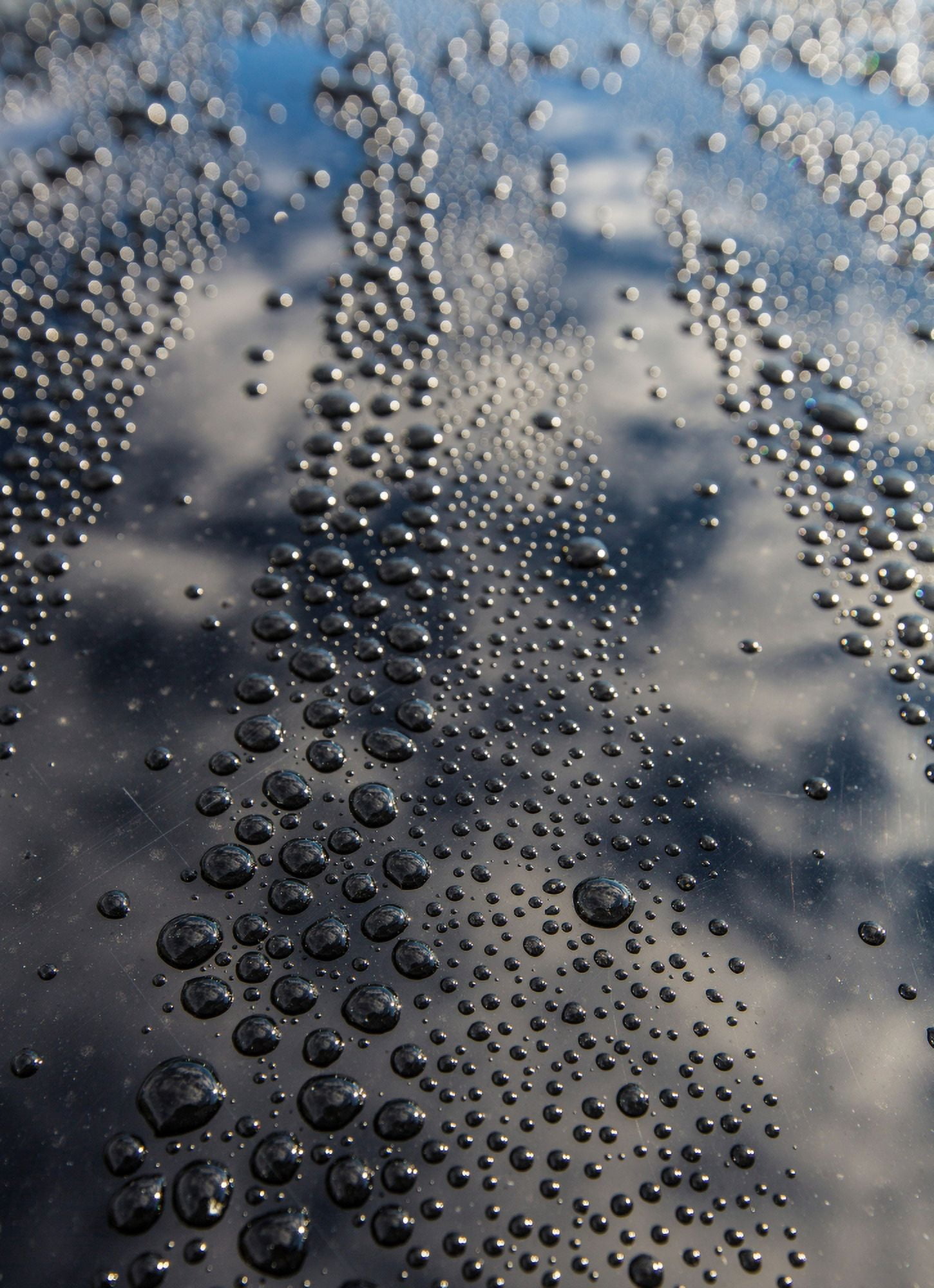 Water droplets Canvas Art - Panoramic Images (27 x 9)