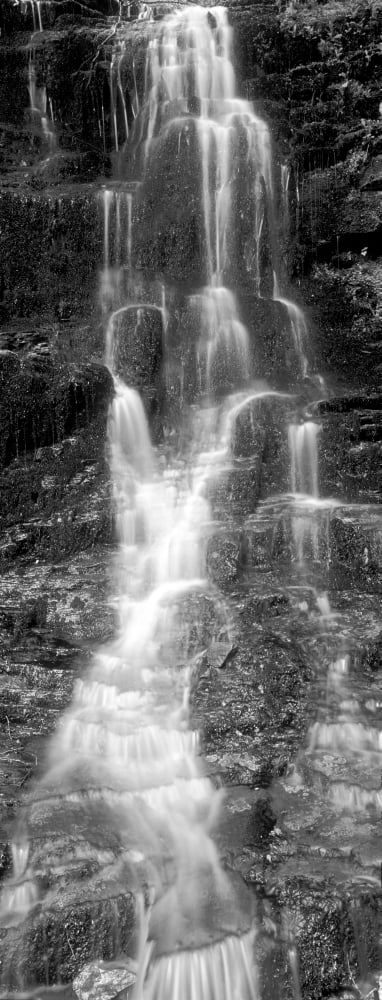 Water falling from rocks Aberfeldy Perthshire Scotland Canvas Art - Panoramic Images (27 x 9)