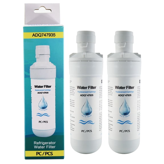 Water filter Replacement 2 Pack for LT1000PC/PCS, ADQ74793504, ADQ747935, MDJ64844601 Filter and LT120F ADQ73334008, Reduces Chlorine in Fresh Air