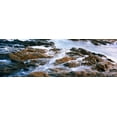 thumbnail image 1 of Water flowing through rocks at coast, Cerritos Beach, Baja California Sur, Mexico Poster Print by Panoramic Images (36 x 12), 1 of 1