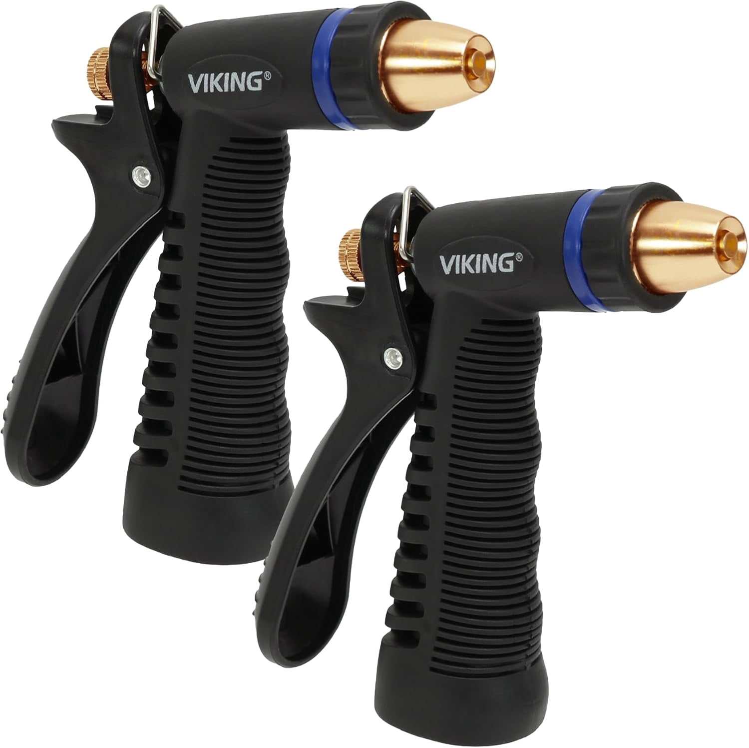 Water hose nozzle, garden water hose nozzle, adjustable and heavy-duty, for washing cars, watering plants, washing pets, and household use, 2 packs