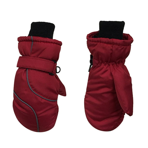 Waterproof Winter Mittens Toddler Snow Gloves Toddler Kids Skiing Boys