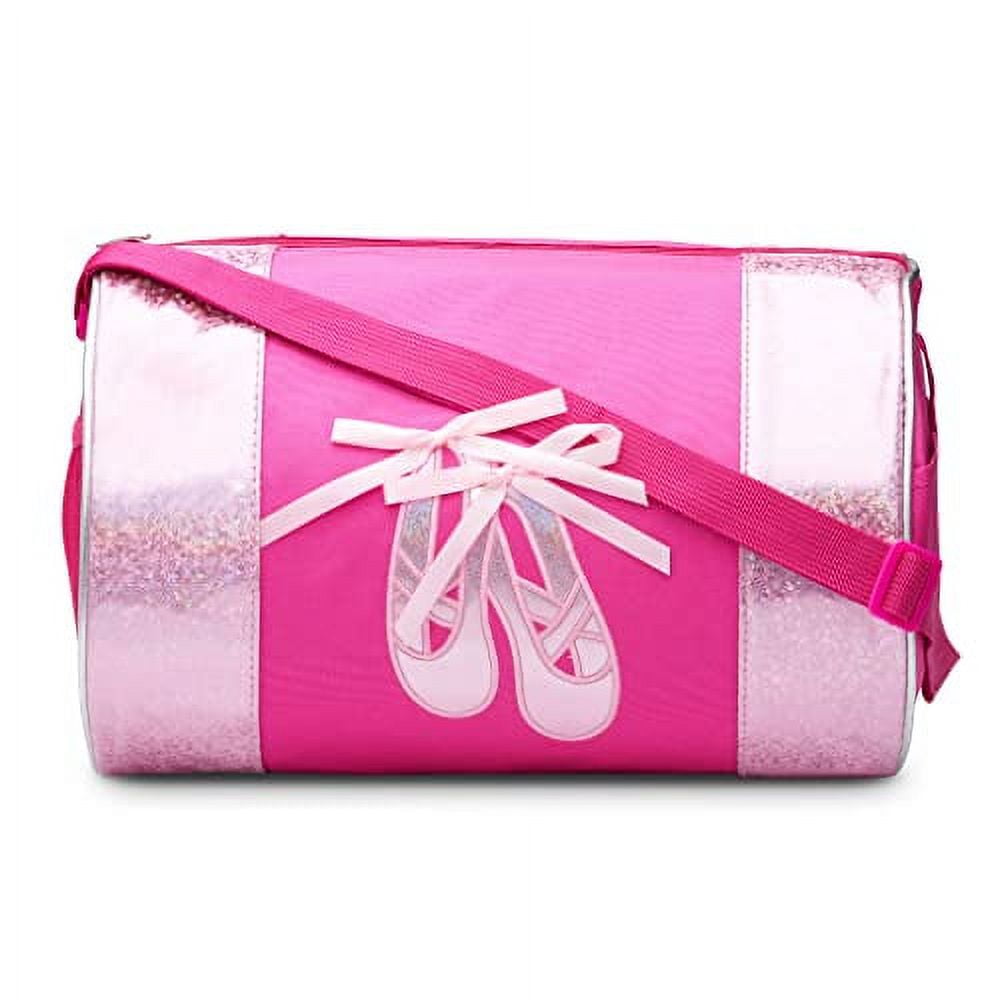 Waterresistance Dance Ballet Slippers Duffel Bag, Kids Travel Bag with