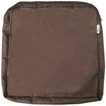 Water-resistant Outdoor Patio Chair Seat Cushion Cover 20"X18"X4" Brown Color Slipcovers