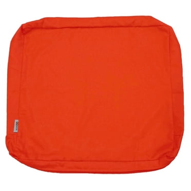 Water-resistant Outdoor Patio Chair/Sofa Cushion Cover 24"X22"X4" Tangerine Tango Color Slipcovers