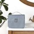 thumbnail image 1 of Water-resistant Toiletry Bag with Hanging Hook, Portable Travel Makeup Pouch, Cosmetic Organizer for Women and Men, Gray, 1 of 9