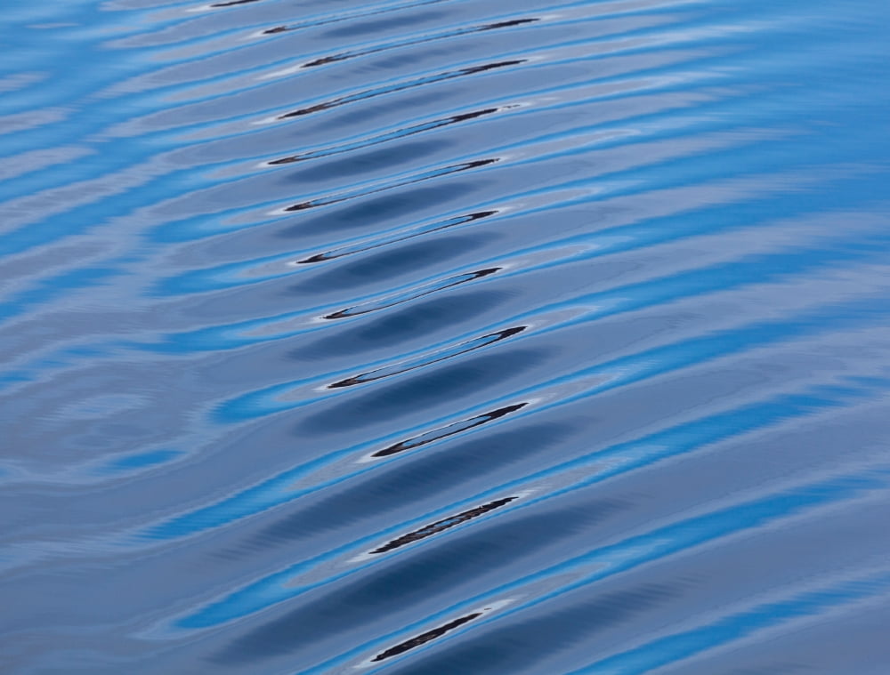 Water ripples in the Hinlopen Strait Spitsbergen Island Svalbard Norway Canvas Art - Panoramic Images (28 x 22)