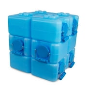 WaterBrick Stackable 3.5 Gallon Blue Water & Food Storage Container - 6 Pack