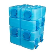 WaterBrick Stackable 3.5 Gallon Blue Water & Food Storage Container - 8 Pack
