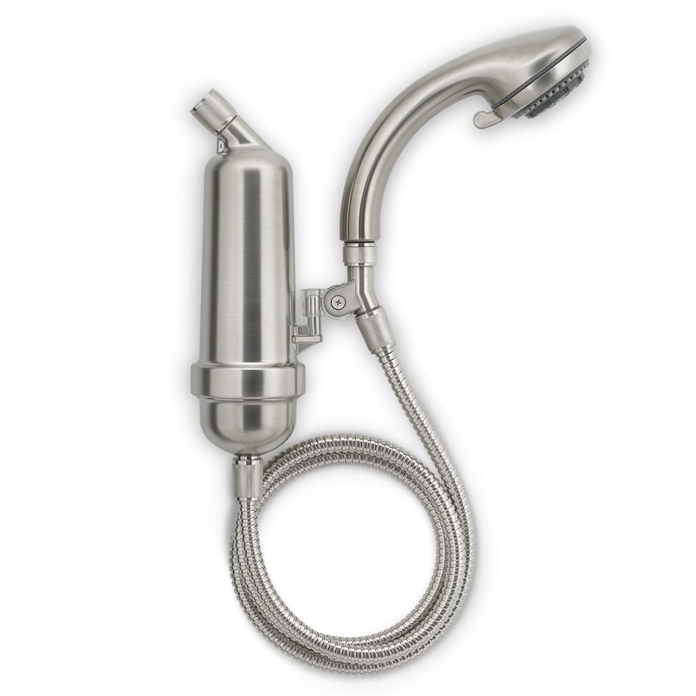 WaterChef Premium SF7C Brushed Nickel Shower Filter System with Deluxe