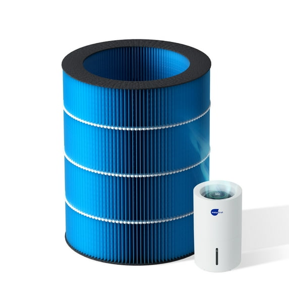 WaterFirst Polymer Fiber Filter for MistFree Humidifier Replacement Filter, High-Efficiency Filter Dust, Large Particles, 1 Pack, Blue