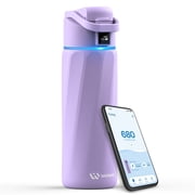 WaterH Boost Smart Water Bottle Reminder to Drink Water, 24oz Bpa-Free Stainless Steel Vacuum Insulated, Wide Mouth with App, for Gift
