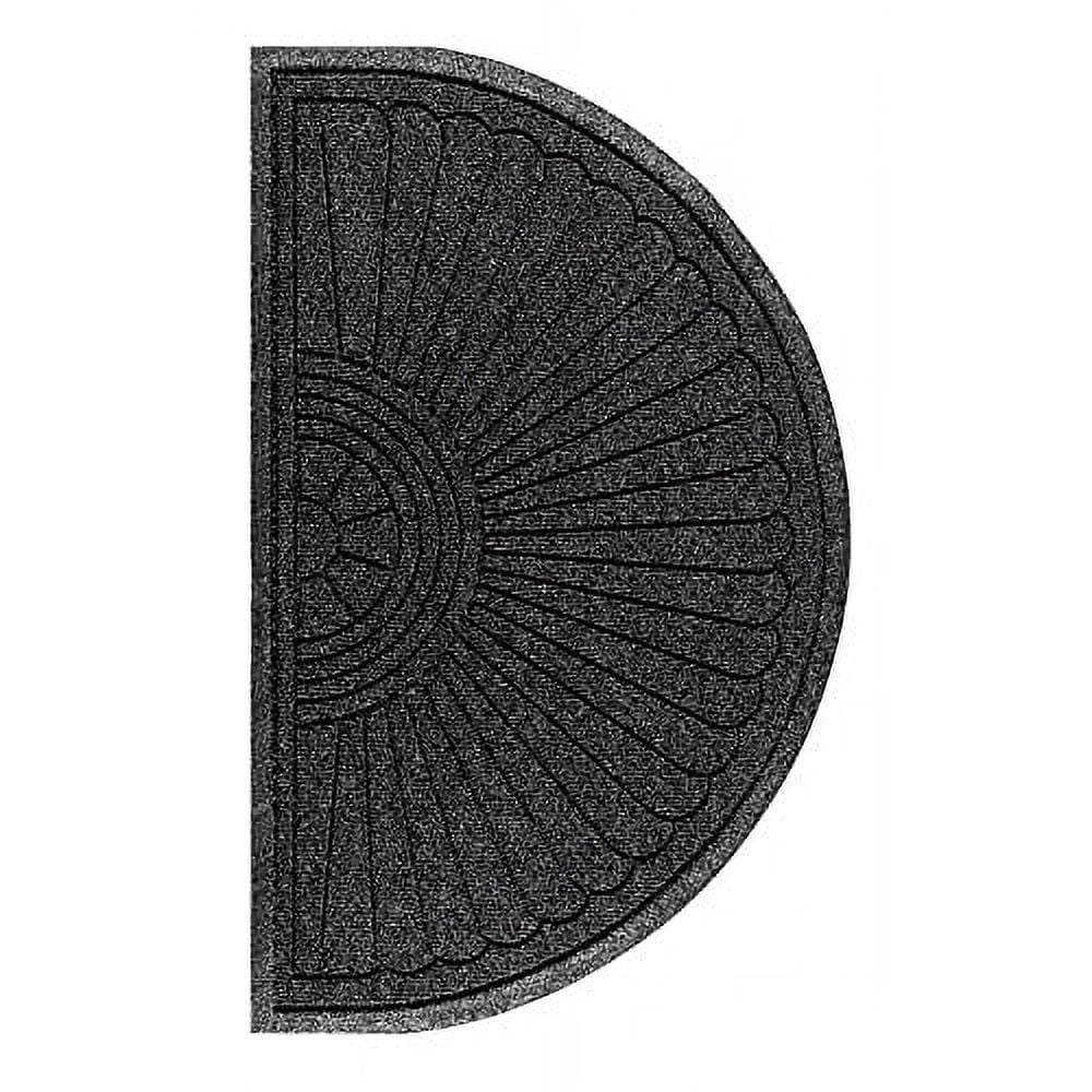 WaterHog Eco Grand Elite Half Oval Entrance Mat, 4' x 2'3" x 3/8