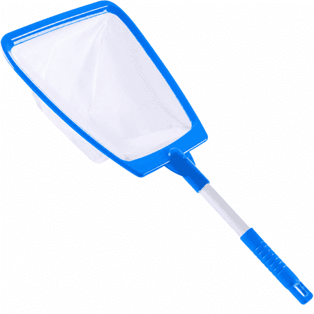 WaterJingle Fine Mesh Pool Skimmer Net, Handheld Leaf Catcher for Hot Tubs, Spas & Inflatable Pools
