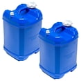 thumbnail image 1 of WaterPrepared ReadyJug 7 Gal Stackable Water Storage Container with Spigot, Blue, 2 Pack, 1 of 11
