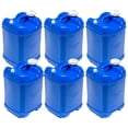 thumbnail image 1 of WaterPrepared ReadyJug 7 Gal Stackable Water Storage Container with Spigot, Blue, 6 Pack, 1 of 11
